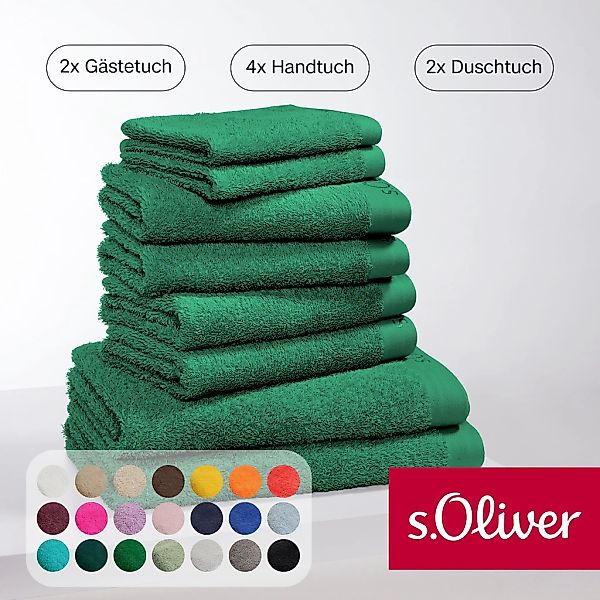 s.Oliver Handtuch Set "s.Oliver, Premium Qualität, 600 gr/m²" Set 8 Stk. Wa günstig online kaufen