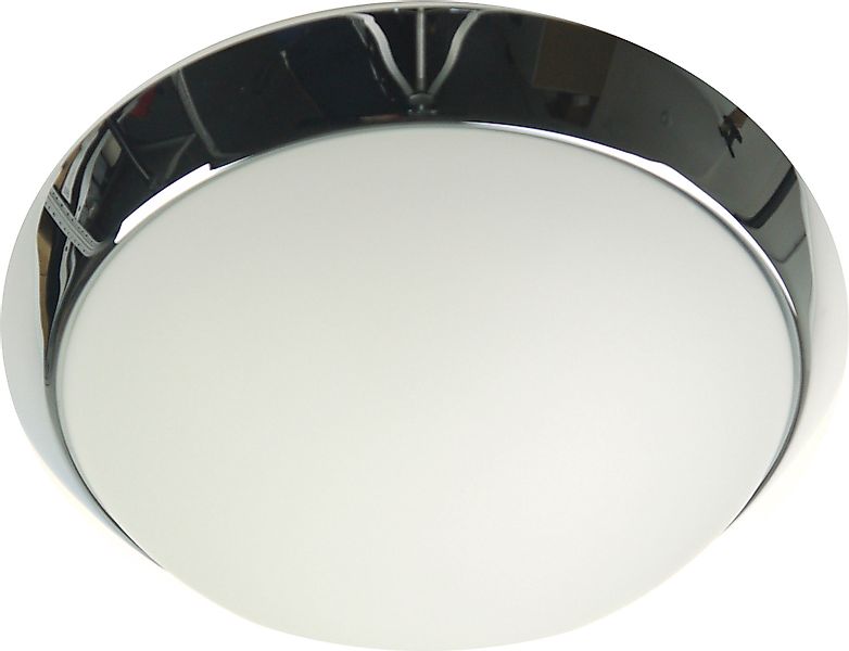 niermann LED Deckenleuchte »Opal matt, Dekorring Chrom, HF Sensor, LED«, 1 günstig online kaufen