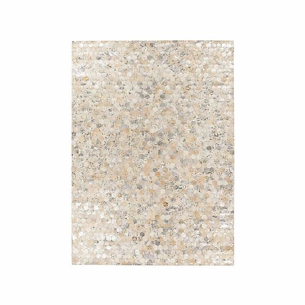 MeGusta Flachflor Teppich Modern Silber Leder 120x170 cm Mercedes günstig online kaufen