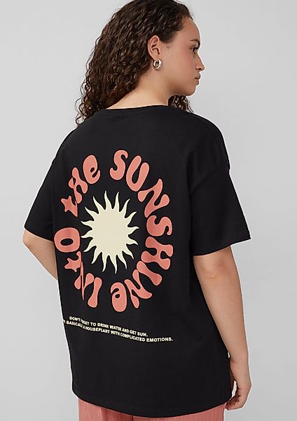 QS Kurzarmshirt Baumwollshirt mit Front- und günstig online kaufen