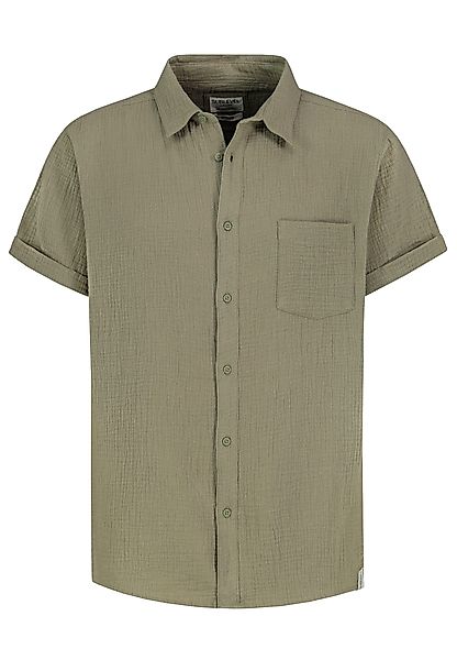 SUBLEVEL Kurzarmhemd Herren Musselin Sommerhemd regular-fit günstig online kaufen