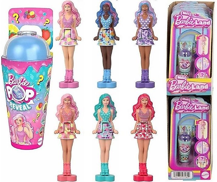 Mattel® Spielfigur Mini BarbieLand Puppe 4 cm mit Trinkbecher 7,5x15 cm Übe günstig online kaufen