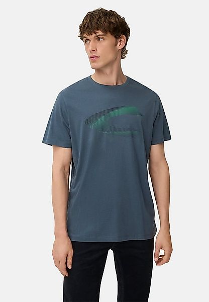 camel active Print-Shirt aus nachhaltigem Organic Cotton Kurzarm Rundhals günstig online kaufen