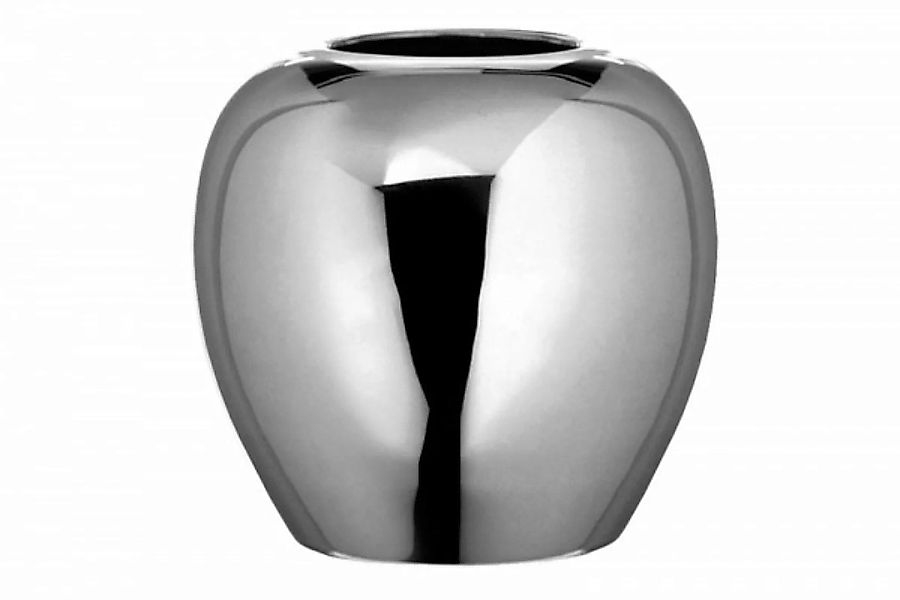 LOSONE Vase silber glänzend M - Höhe: 20 cm, Durchmesser 20 cm günstig online kaufen