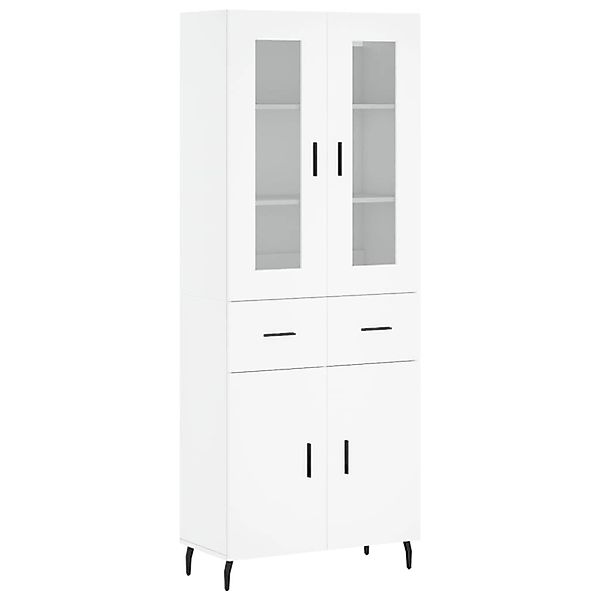 vidaXL Highboard Weiß 69,5x34x180 cm Holzwerkstoff 3198545 günstig online kaufen
