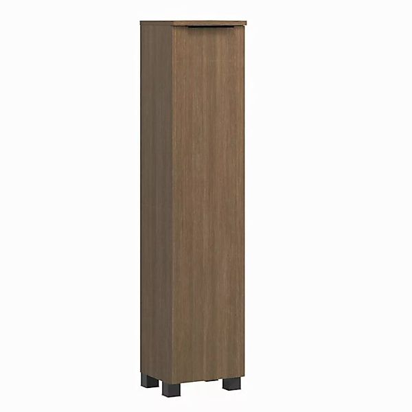 Lomadox Midischrank SORRENT-03 Badschrank 30 cm breit, 1 Tür, Eiche Nb. günstig online kaufen