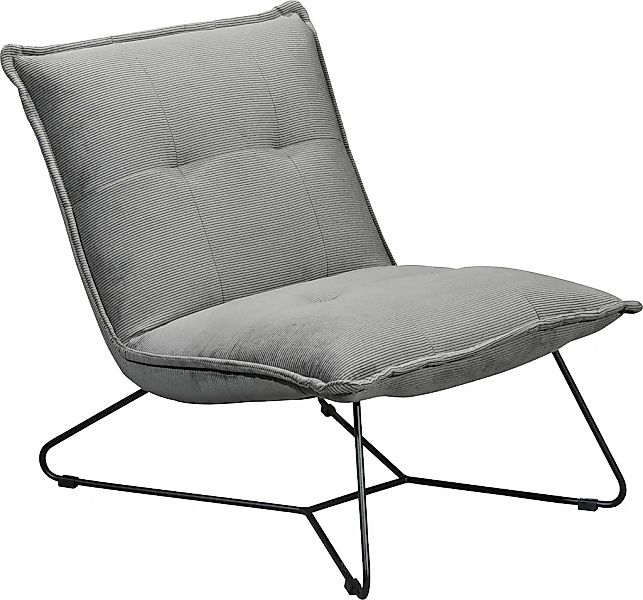 ED EXCITING DESIGN Sessel "Vico", mit Design-Gestell aus schwarzem Metall, günstig online kaufen