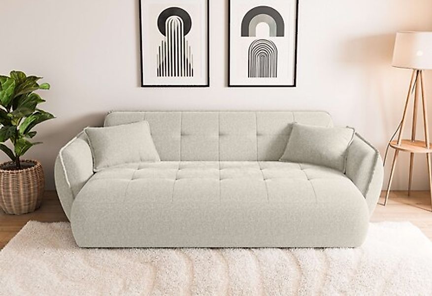 Home affaire Big-Sofa »MIRELDA Design-Sofa mit Steppungen, hoher Sitzkomfor günstig online kaufen