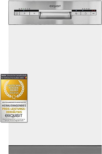 exquisit teilintegrierbarer Geschirrspüler »EGSP1009-EB-030E«, 9 Maßgedecke günstig online kaufen