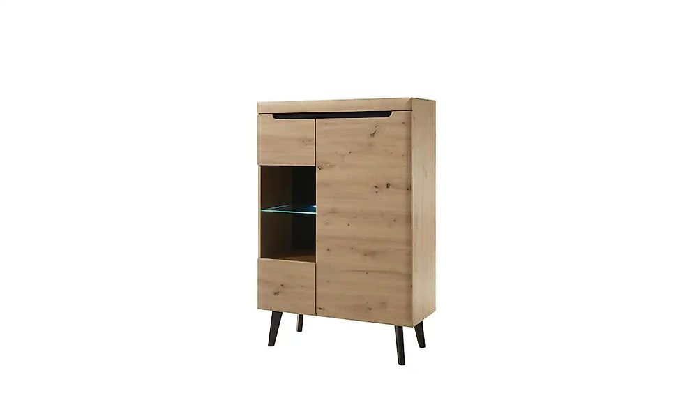 Vitrine  Tineo ¦ holzfarben ¦ Maße (cm): B: 90 H: 134 T: 40.0 Schränke > Vi günstig online kaufen