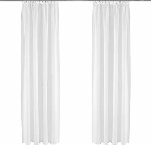 my home Gardine »Nora« Kräuselband 1 Stk. tlg. Blickdicht, Leinenlook, Poly günstig online kaufen