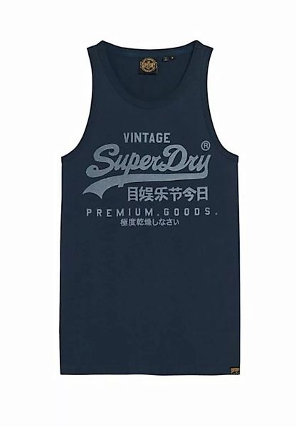 Superdry T-Shirt Superdry Tank Herren CLASSIC VL HERITAGE VEST Eclipse Navy günstig online kaufen