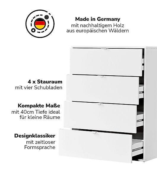 mokebo Sideboard Die Stilvolle (80x95x40cm, mit günstig online kaufen