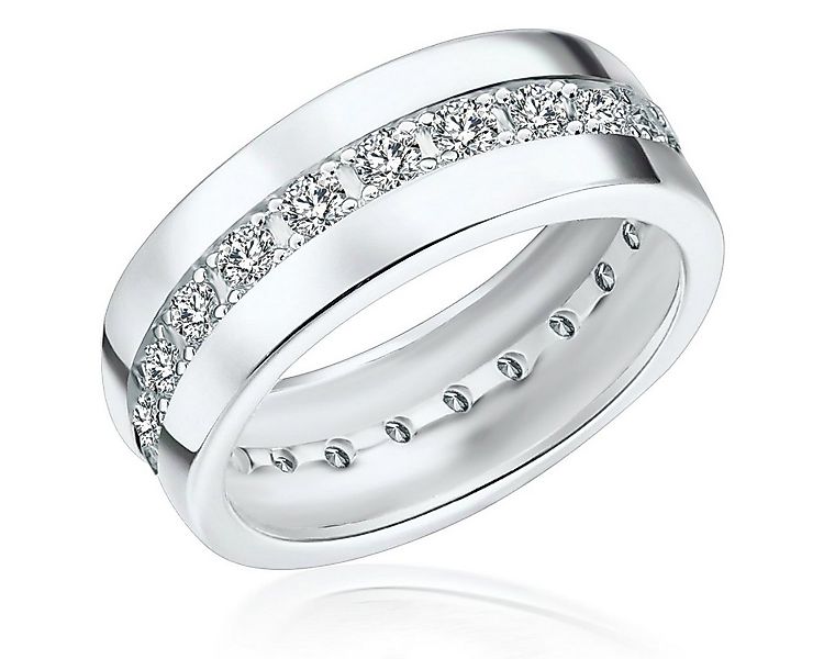 Rafaela Donata Silberring Bandring aus 925 Sterling Silber, mit Zirkonia fü günstig online kaufen