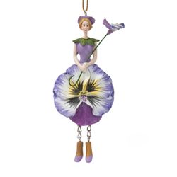 ROSEMARIE SCHULZ Heidelberg Dekofigur Blumenmädchen Stiefmütterchen günstig online kaufen