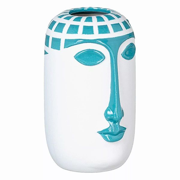 Vase 13 X 12 X 20 Cm Aus Keramik Blau Weiß günstig online kaufen