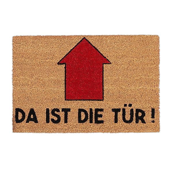 relaxdays Fußmatte Spruch Da ist die günstig online kaufen