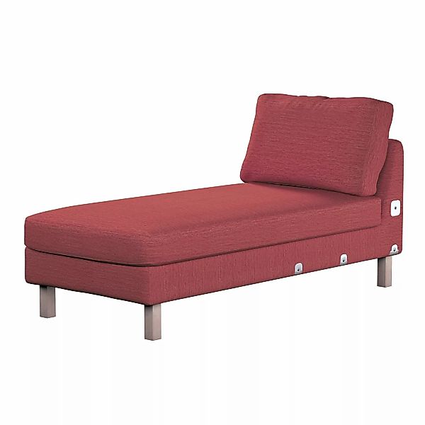 Bezug für Karlstad Recamiere Zustellsofa, kurz, ziegelrot, Bezug für Karlst günstig online kaufen