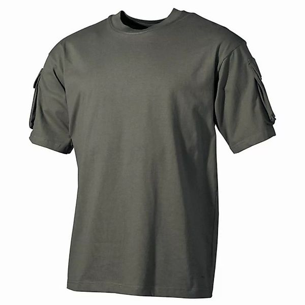 MFH T-Shirt Outdoor T-Shirt, halbarm, oliv, mit Ärmeltaschen L günstig online kaufen