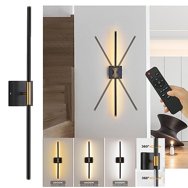 MUPOO Wandleuchte LED Wandleuchte Batteriebetrieben, Fernbedienung, günstig online kaufen