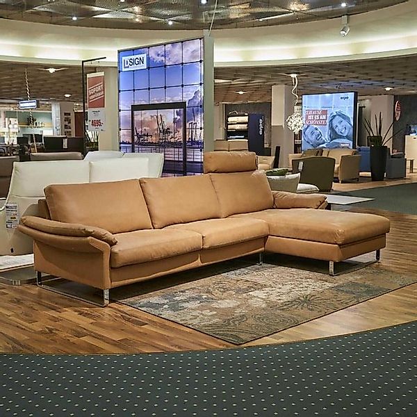 Erpo Ecksofa Ecksofa CL 960 Leder 390.850 Tabac Braun Kufe HG günstig online kaufen