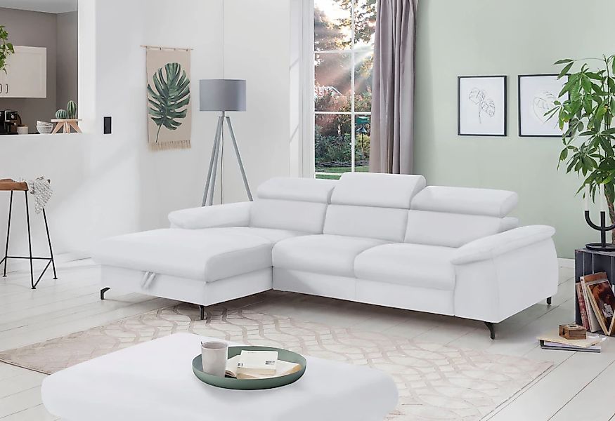 COTTA Polstergarnitur "Kitty L-Form, B: 242 bzw. 100 cm (Set: Ecksofa & Hoc günstig online kaufen