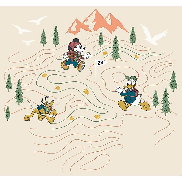 Disney Fototapete Disney Beige 300 x 280 cm 612099 günstig online kaufen