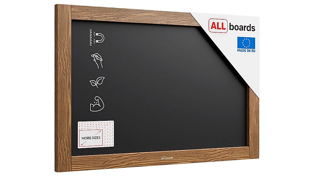 ALLboards Tafel ALLboards Kreidetafel Holzrahmen Schreibtafel Wandtafel günstig online kaufen