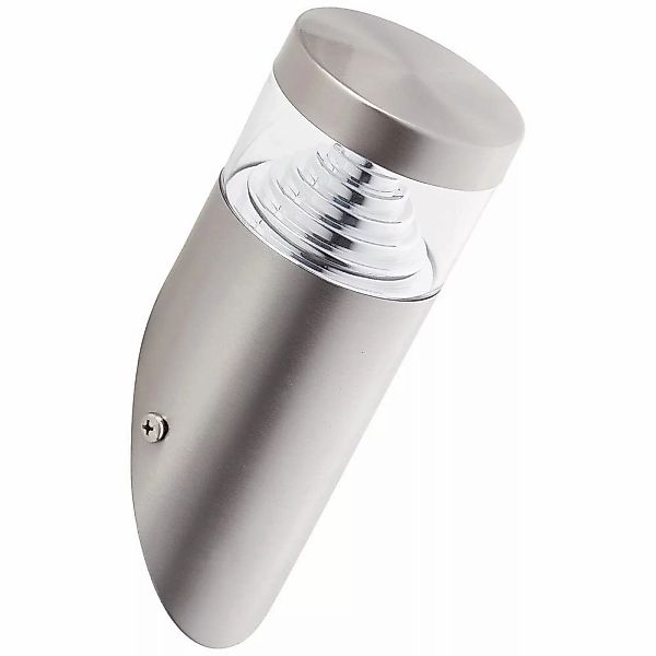 Brilliant LED-Außen-Wandlampe Avon Edelstahloptik 29,5 cm x 19,5 cm günstig online kaufen