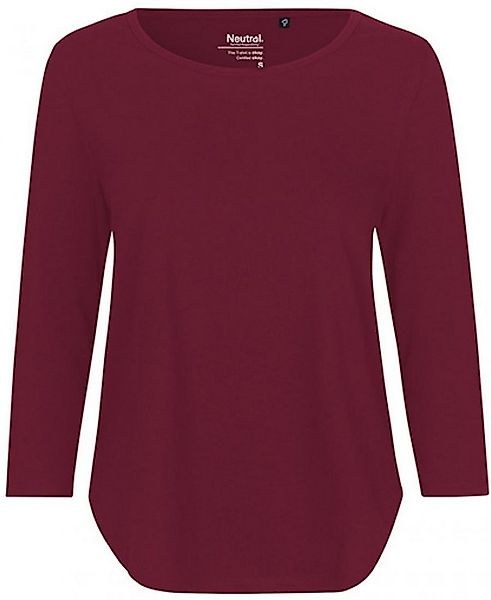 Neutral Langarmshirt Damen Three Quarter Sleeve T-Shirt - 3/4-Ärmel günstig online kaufen
