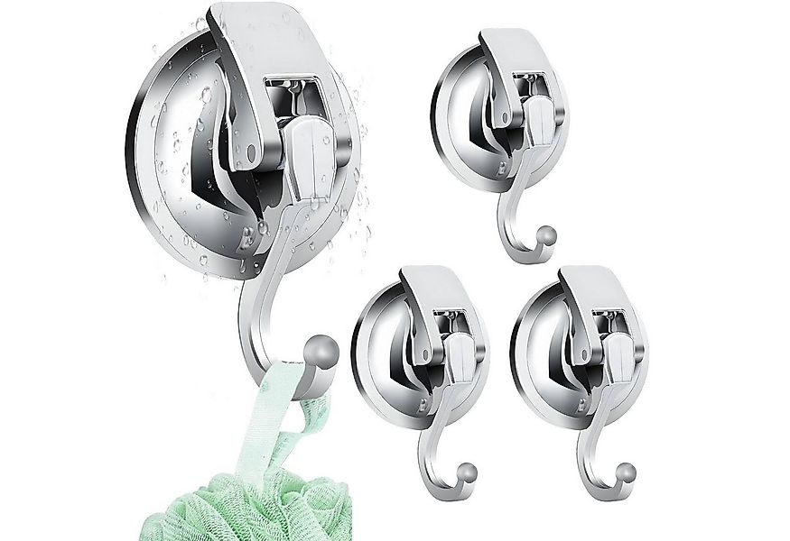 SURFOU Wandhaken 4 Stück Handtuchhalter Ohne Bohren Saugnapf Haken Wandhake günstig online kaufen