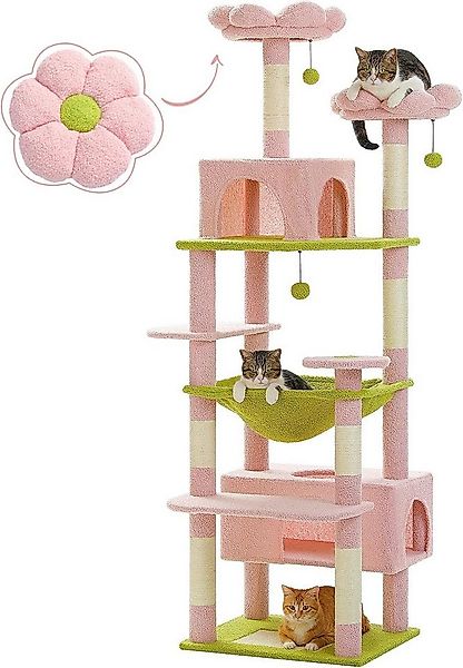 Purpurra Kratzbaum Katzenturm mit Hängematte und Katzenhöhle, 4 Höhen günstig online kaufen