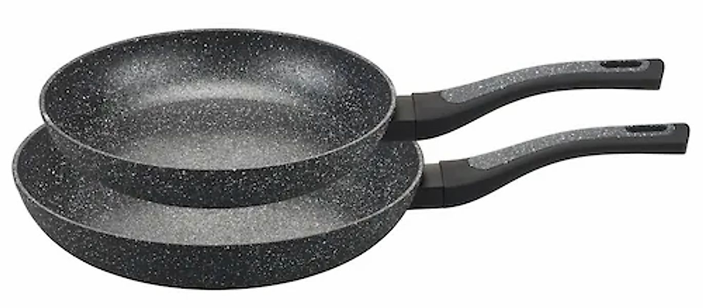 my home Pfannen-Set »DELA«, Aluminium, (Set, 2 tlg.), mit rauer Oberfläche günstig online kaufen