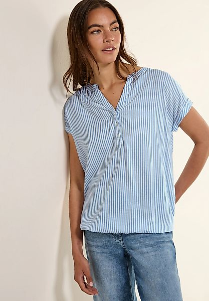 Cecil Kurzarmbluse, im Streifen-Look günstig online kaufen