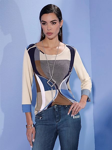 creation L 3/4-Arm-Shirt "Shirt" 1 Stk. tlg. günstig online kaufen