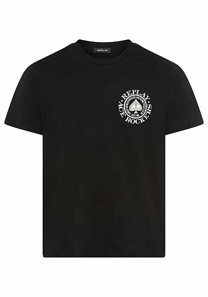 Replay T-Shirt Kontrastfarbener Replay- Druck günstig online kaufen