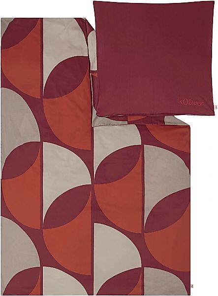 s.Oliver Bettwäsche "Satinbettwäsche s.Oliver" 2 Stk. tlg. Im Retro Design günstig online kaufen