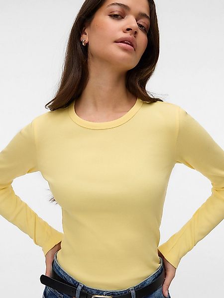 Vero Moda Langarmshirt VMCHLOE LS SHORT TOP JRS NOOS Baumwollmischung günstig online kaufen