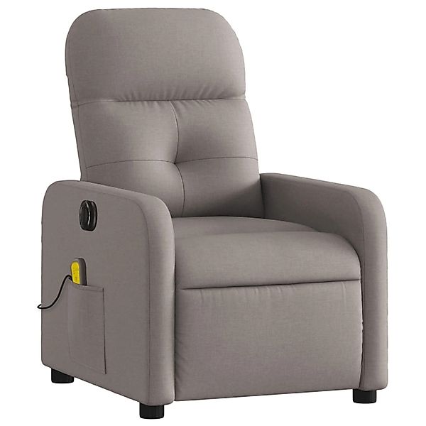 vidaXL Sessel Massagesessel Elektrisch Taupe Stoff günstig online kaufen