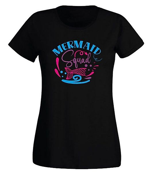 G-graphics T-Shirt Damen T-Shirt - Mermaid Squad Slim-fit-Shirt, mit Frontp günstig online kaufen