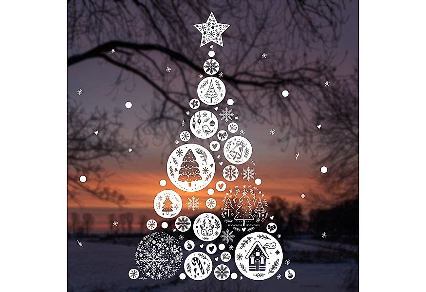 younikat Fensterdekoration younikat Fenster Bilder Winter günstig online kaufen