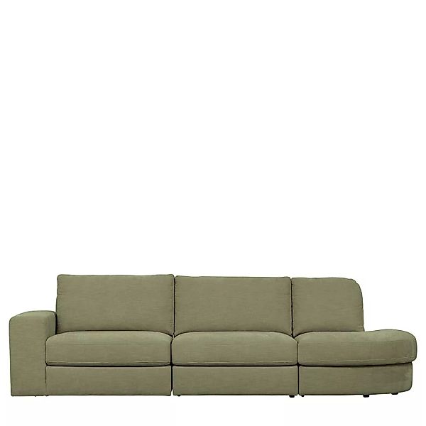 Sofa abnehmbarer Bezug mit drei Sitzplätzen Graugrün Stoff günstig online kaufen