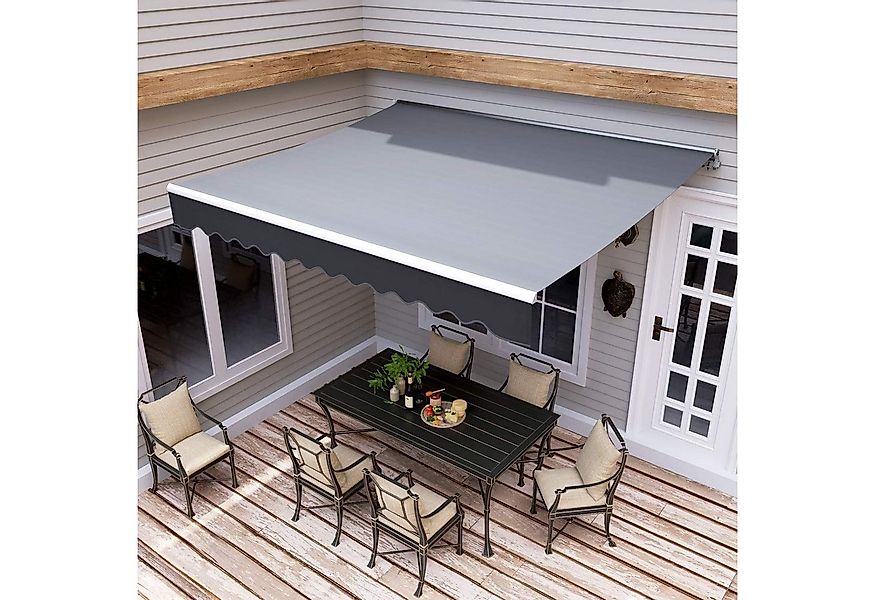 TLGREEN Gelenkarmmarkise,UV- Und Wasserdichte,mit Handkurbel Neigungswinkel günstig online kaufen