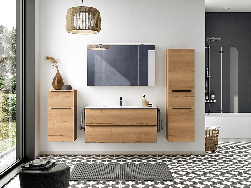 nobilia® Badmöbel-Set Levere, (2-St., vormontiert, mit günstig online kaufen