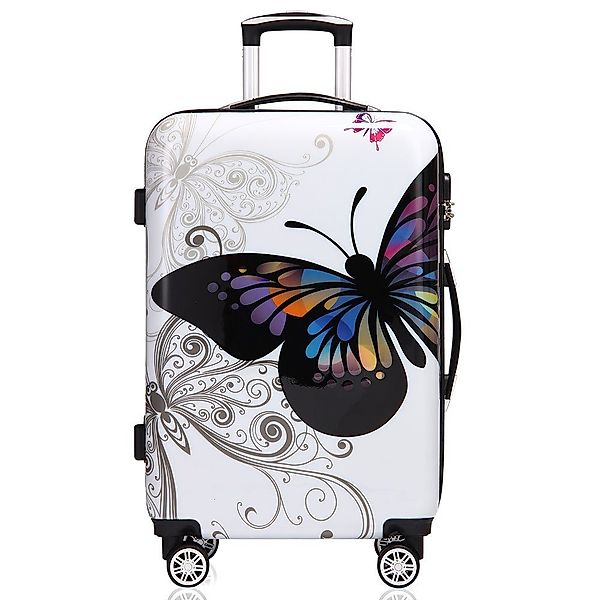 Deuba Hartschalen-Trolley, 4 Rollen Rollen, Schloss günstig online kaufen