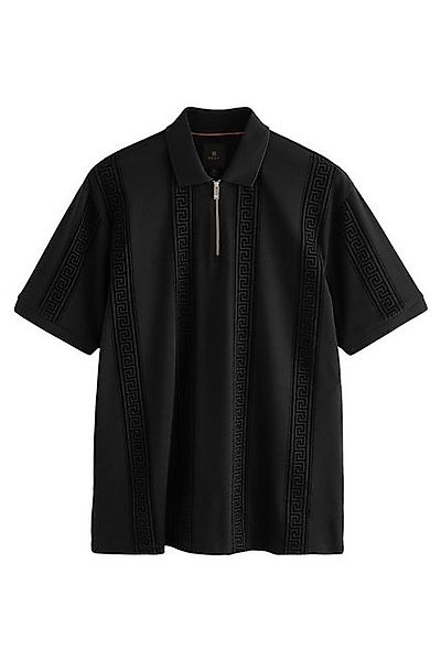 Next Poloshirt Beflocktes Polohemd mit 1/4-Reißverschluss (1-tlg) günstig online kaufen