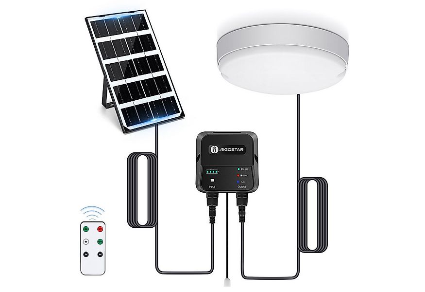 Aigostar LED Solarleuchte Solarlampe Decke Außen LED Solar Deckenleuchte Ou günstig online kaufen