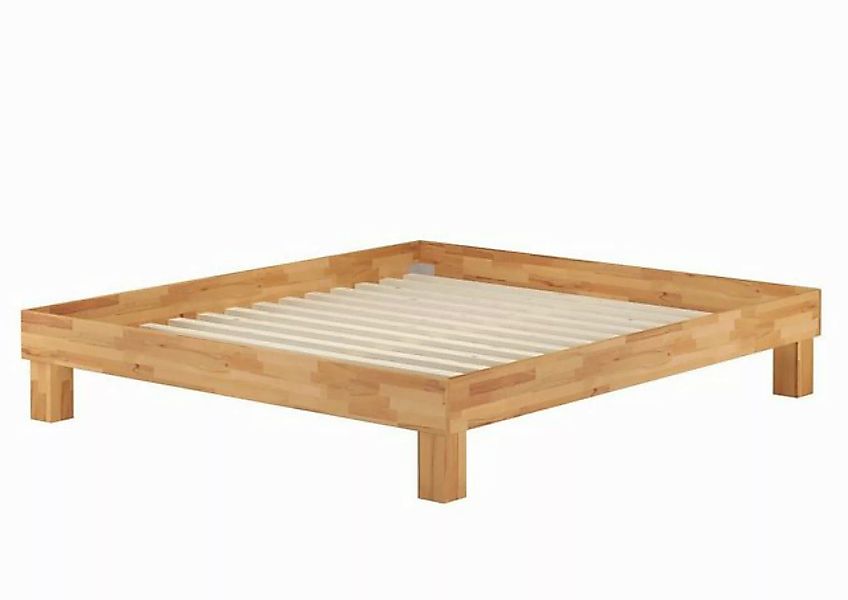 ERST-HOLZ Bett Doppelbett Massivholzbett Kingsize-Bett Buche 180x200, Buche günstig online kaufen