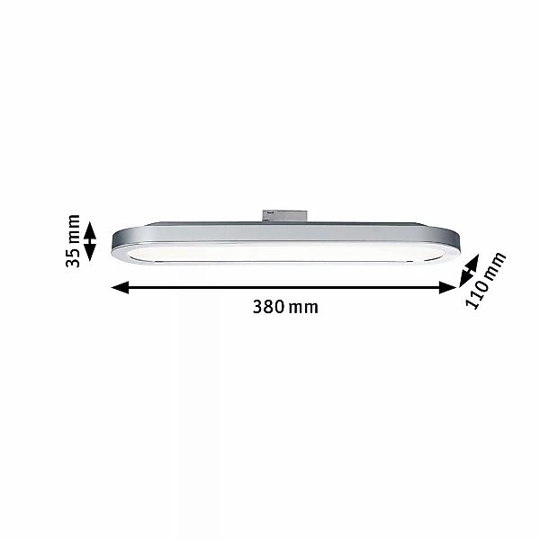 Paulmann URail Board LED-Panel in Chrom matt günstig online kaufen