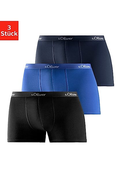 s.Oliver Boxer Boxershorts für Herren (3-St), günstig online kaufen